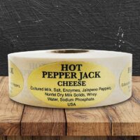 Hot Pepper Jack Label - 1 roll of 500 (500260)