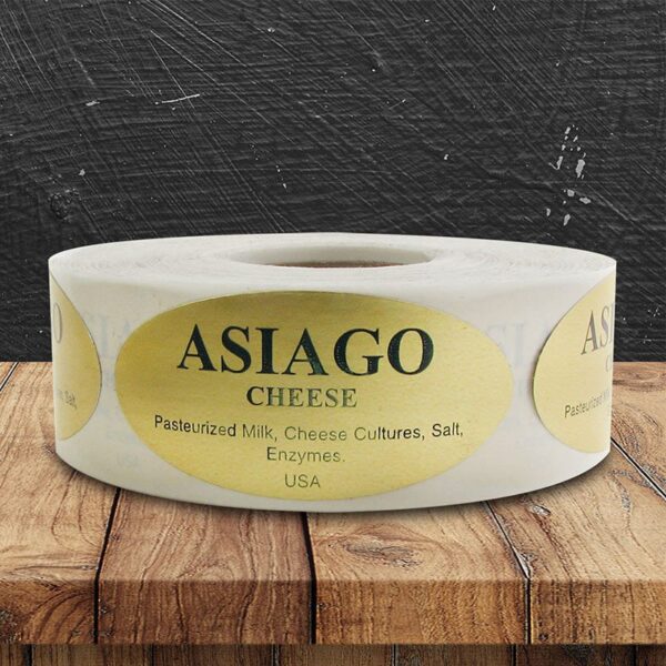Asiago Cheese Label - 1 roll of 500 (500264)