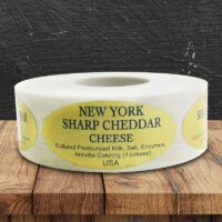 NY Cheddar Label - 1 roll of 500 (500273)