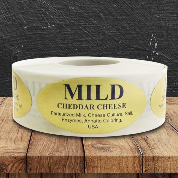 Mild Cheddar Label - 1 roll of 500 (500285)