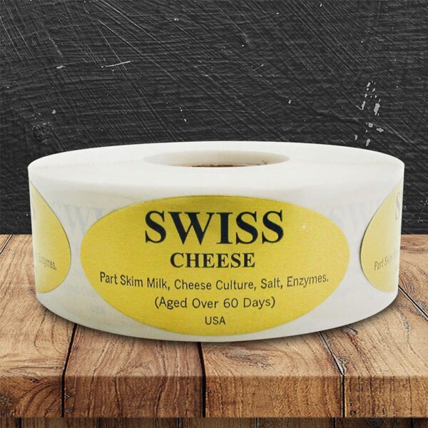 Swiss Cheese Label - 1 roll of 500 (500294)