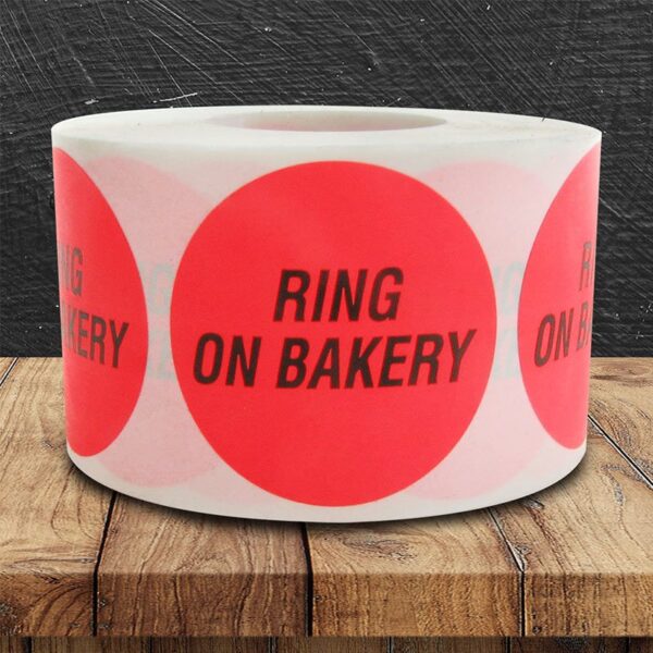 Ring On Bakery Label - 1 roll of 500 (500303)