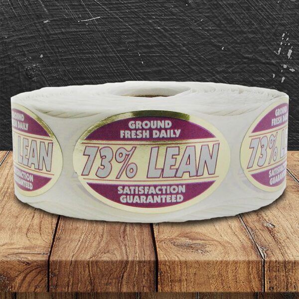 73% Lean Ground Fresh Daily Label - 1 roll of 1000 (500316)