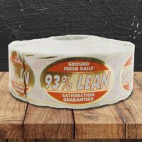93% Lean Ground Fresh Daily Label - 1 roll of 1000 (500318)