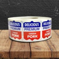 Delicious Premium Fresh Pork label - 1000 Pack (500390)