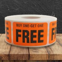 Buy One Get One Free Label - 1 roll of 500 (500442)