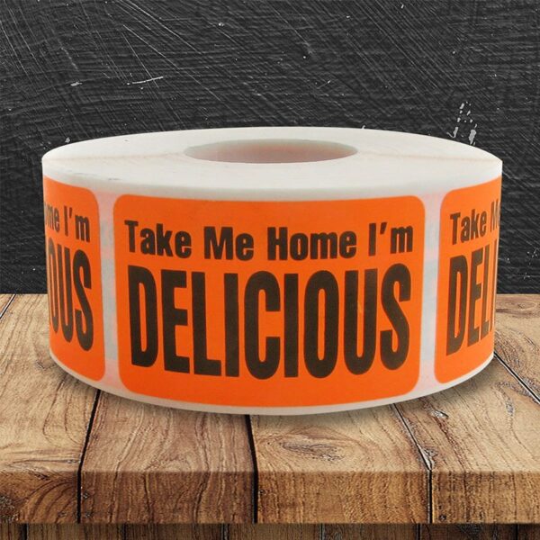 Take Me Home Im Delicious Label - 1 roll of 500 (500453)