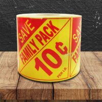 Family Pack Save 10 Cent Label - 1 roll of 500 (500468)