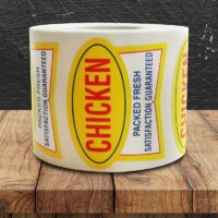 Chicken Label - 1 roll of 500 (500483)