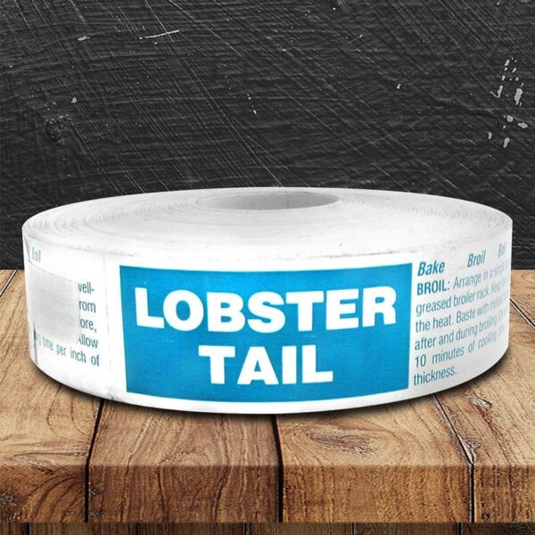 Lobster Tail Label - 1 roll of 500 (500508)
