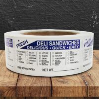 Deli Sandwich Label - 1 roll of 500 (500538)
