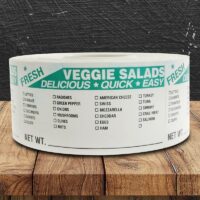 Veggie Salads Label - 1 roll of 500 (500540)