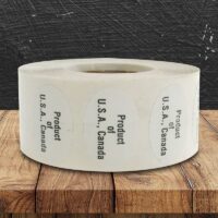 Product of U.S.A., Canada Label - 1 roll of 1000 (500574)