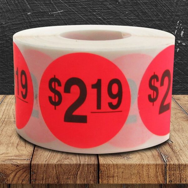 $2.19 Pricing Label - 1 roll of 500 (500613)