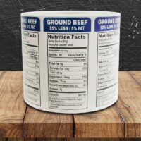 Ground Beef 95% Lean Vertical Label - 1 roll of 1000 (500709)