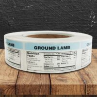 Nutritional Ground Lamb Label - 1 roll of 1000 (500725)