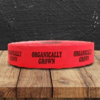 Organically Grown Label - 1 roll of 1000 (500735)