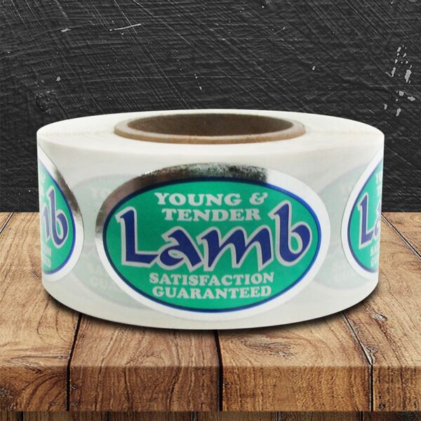 Lamb Silver Foil Label - 1 roll of 500 (500754)