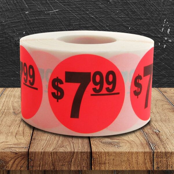 $7.99 Pricing Labels - 1 roll of 500 (500837)