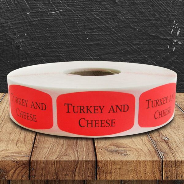 Turkey and Cheese Label - 1 roll of 1000 (520070)