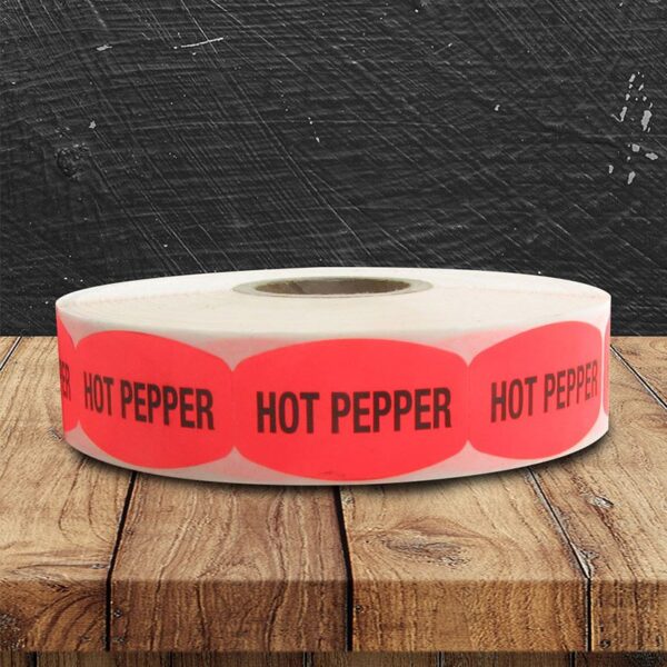 Hot Pepper Label - 1 roll of 1000 (520074)