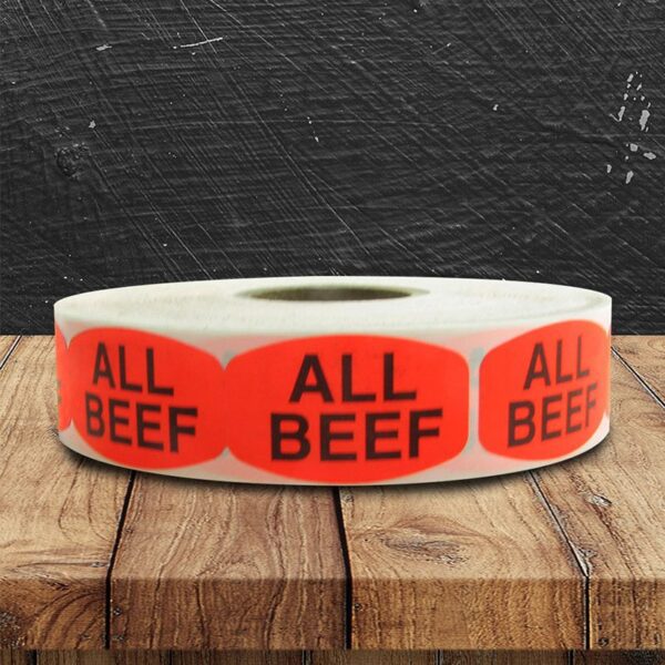All Beef Label - 1 roll of 1000 (520081)