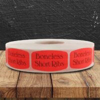 Boneless Short Ribs Label - 1 roll of 1000 (540016)