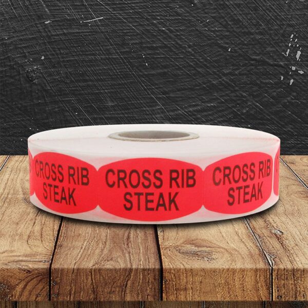 Cross Rib Steak Label - 1 roll of 1000 (540039)