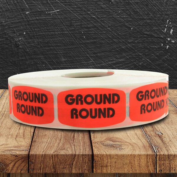 Ground Round Label - 1 roll of 1000 (540058)