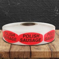 Polish Sausage Label - 1 roll of 1000 (540078)