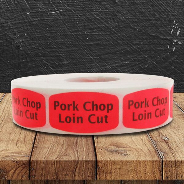 Pork Chops Loin Cut Label - 1 roll of 1000 (540081)