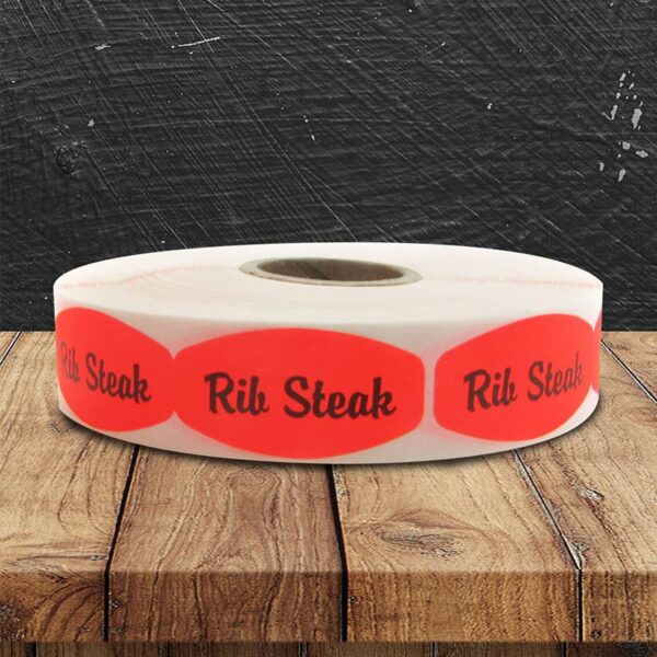 Rib Steak Label - 1 roll of 1000 (540095)