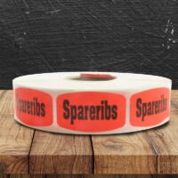 Spareribs Label - 1 roll of 1000 (540108)