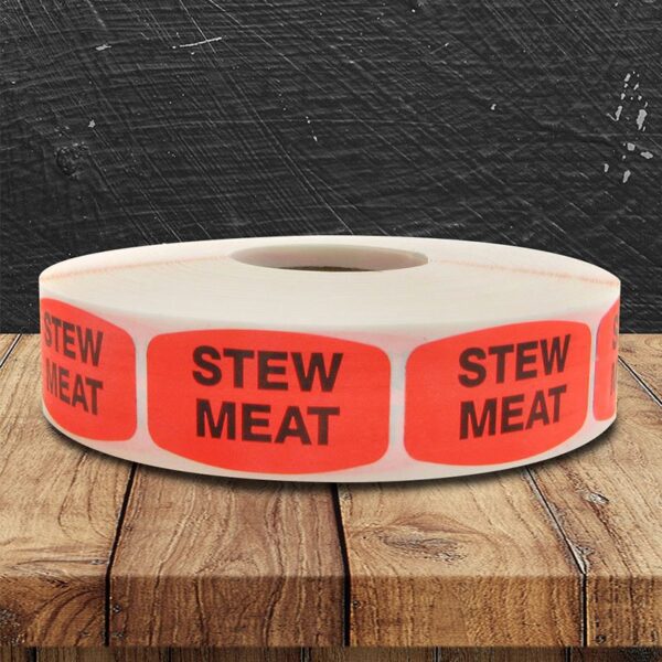 Stew Meat Label - 1 roll of 1000 (540109)