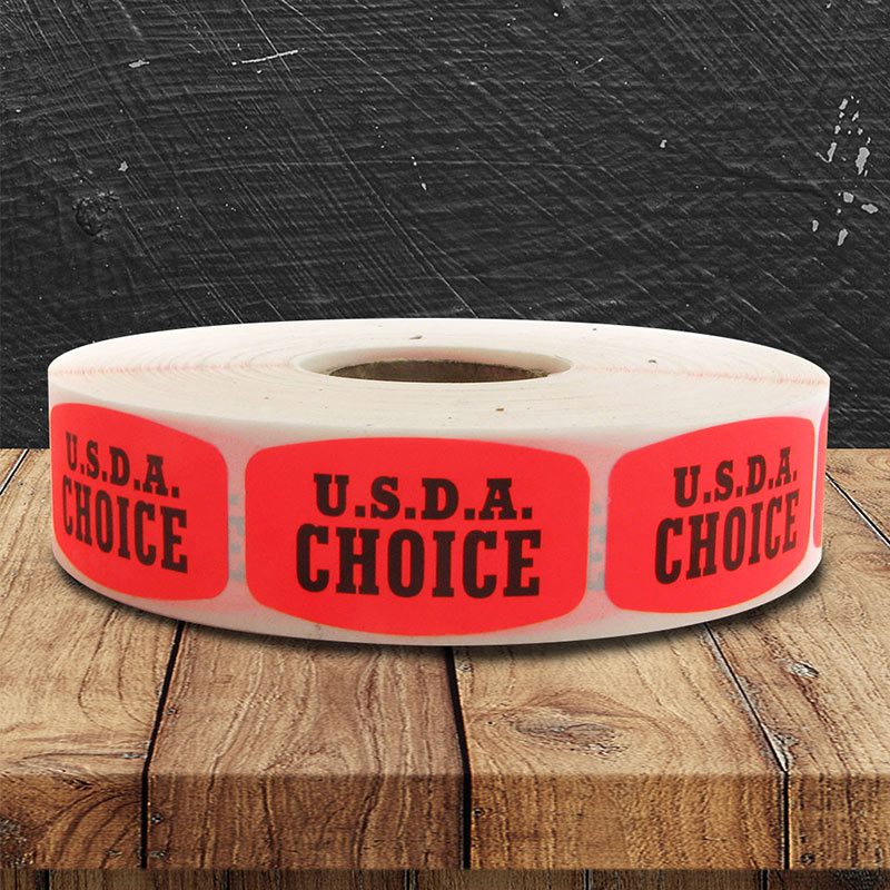 East West Label U.S.D.A Shield Choice Beef Foil Label1000/Roll 