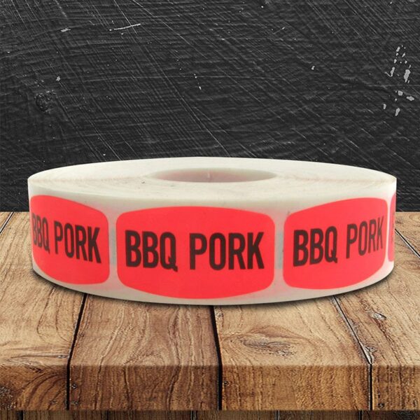 BBQ Pork Dayglo Label - 1000 Pack (540153)
