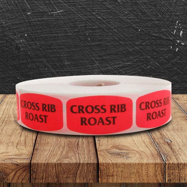 Cross Rib Roast Label - 1 roll of 1000 (540193)