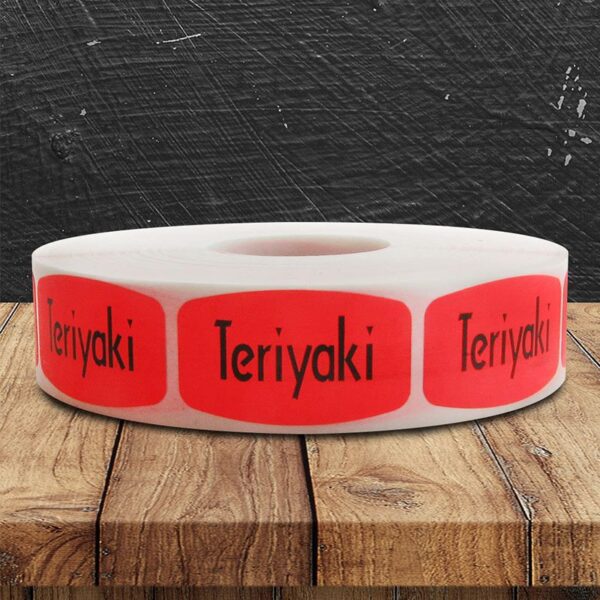 Teriyaki Label - 1 roll of 1000 (540356)