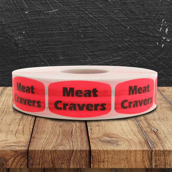 Meat Cravers Label - 1 roll of 1000 (550004)