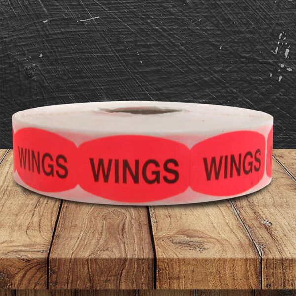 Wings Label - 1 roll of 1000 (550057)