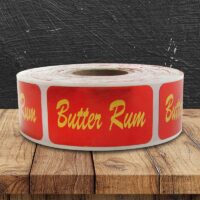 Butter Rum Label - 1 roll of 500 (568034)