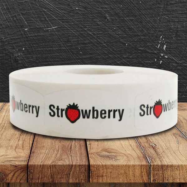 Strawberry Label - 1 roll of 1000 (568078)