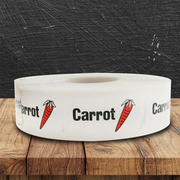 Carrot Label - 1 roll of 1000 (568090)