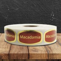 Macadamia Label - 1 roll of 1000 (568095)