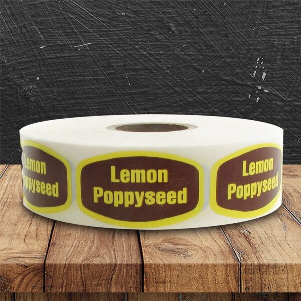 Lemon Poppy Seed Label - 1 roll of 1000 (568099)