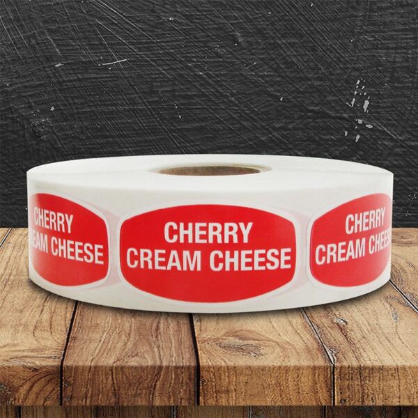 Cherry Cream Cheese Label - 1 roll of 1000 (568102)