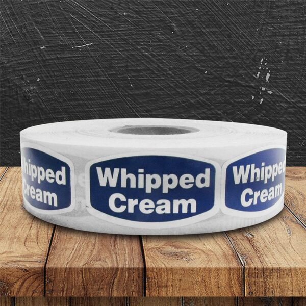 Whipped Cream Flavor Label - 1 roll of 1000 (568103)