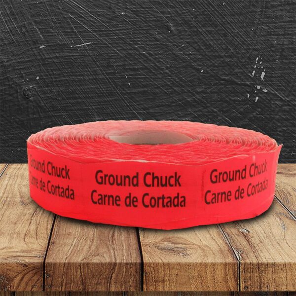 Ground Chuck – Carne de Cortada Label - 1 roll of 1000 (570030)