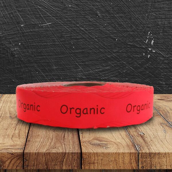 Organic Dayglo Label - 1 roll of 1000 (590038)