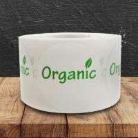 Organic White and Green Label - 1 roll of 500 (590051)